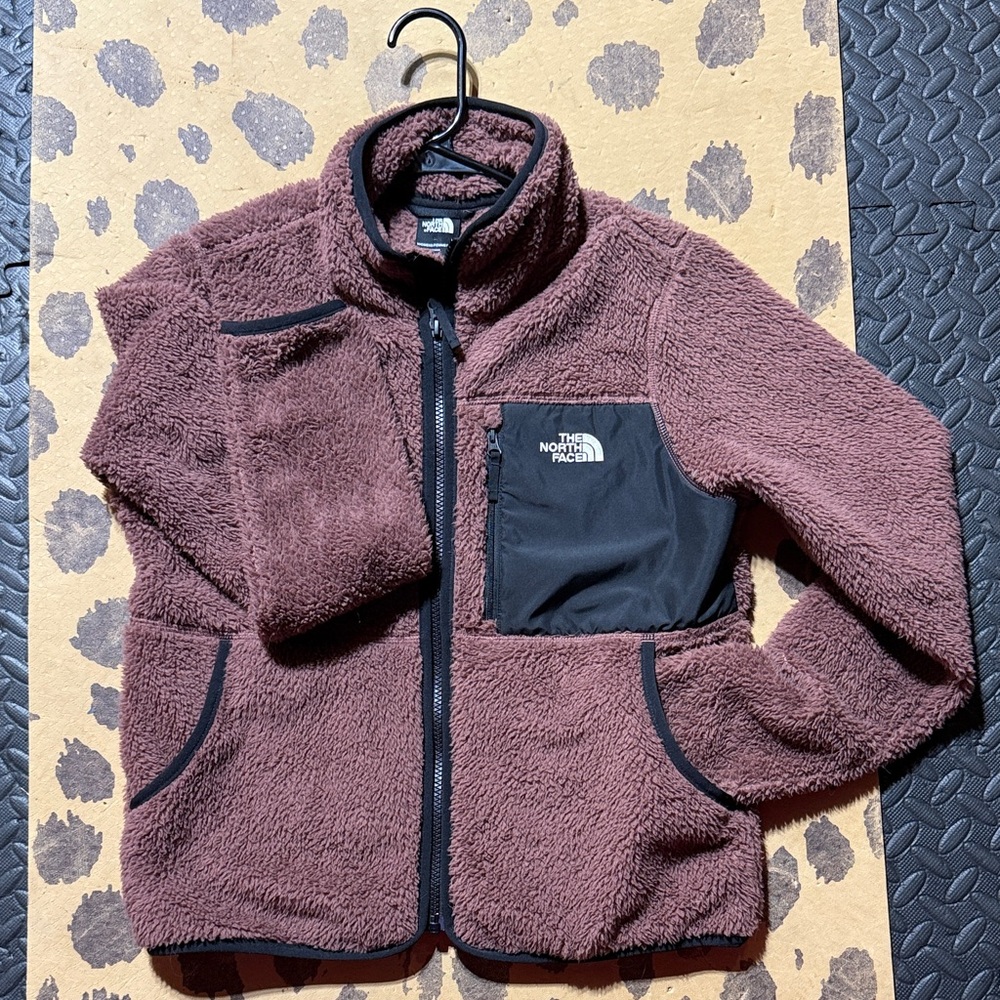 The North Face Kids' Brown and Black Fleece Jacket